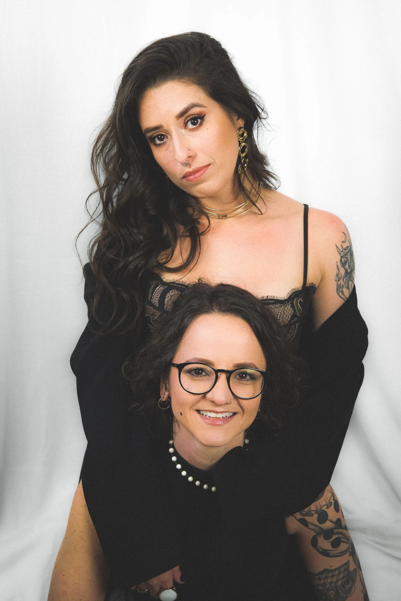 Nai & Hanna — studio editorial portrait (01), wedding photography by Anna Mello Studios, Dublin