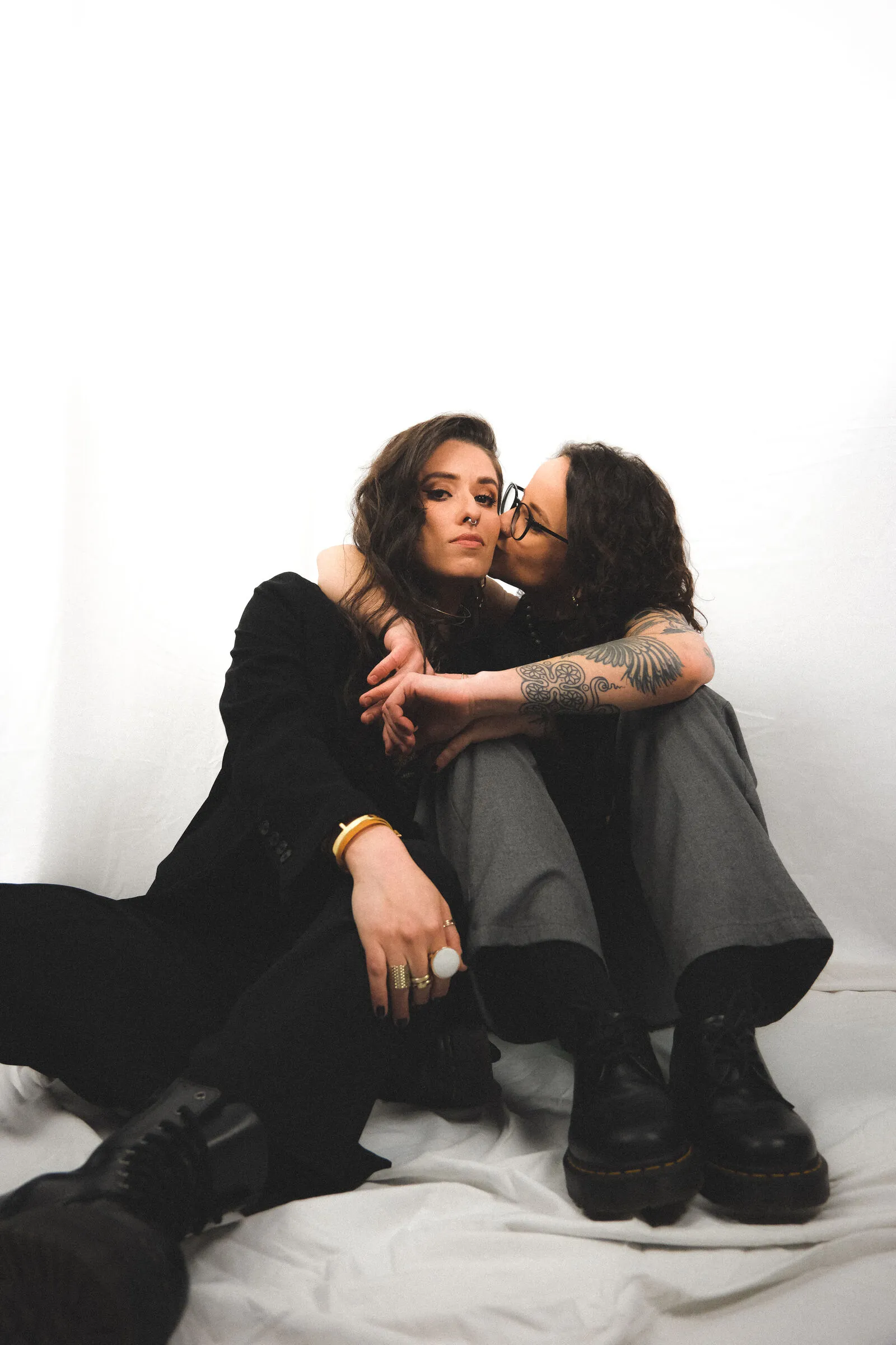 Nai & Hanna — studio editorial portrait (02), wedding photography by Anna Mello Studios, Dublin